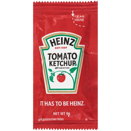 Heinz Heinz Single Serve Ketchup 9g Packet, PK200 10013000983201